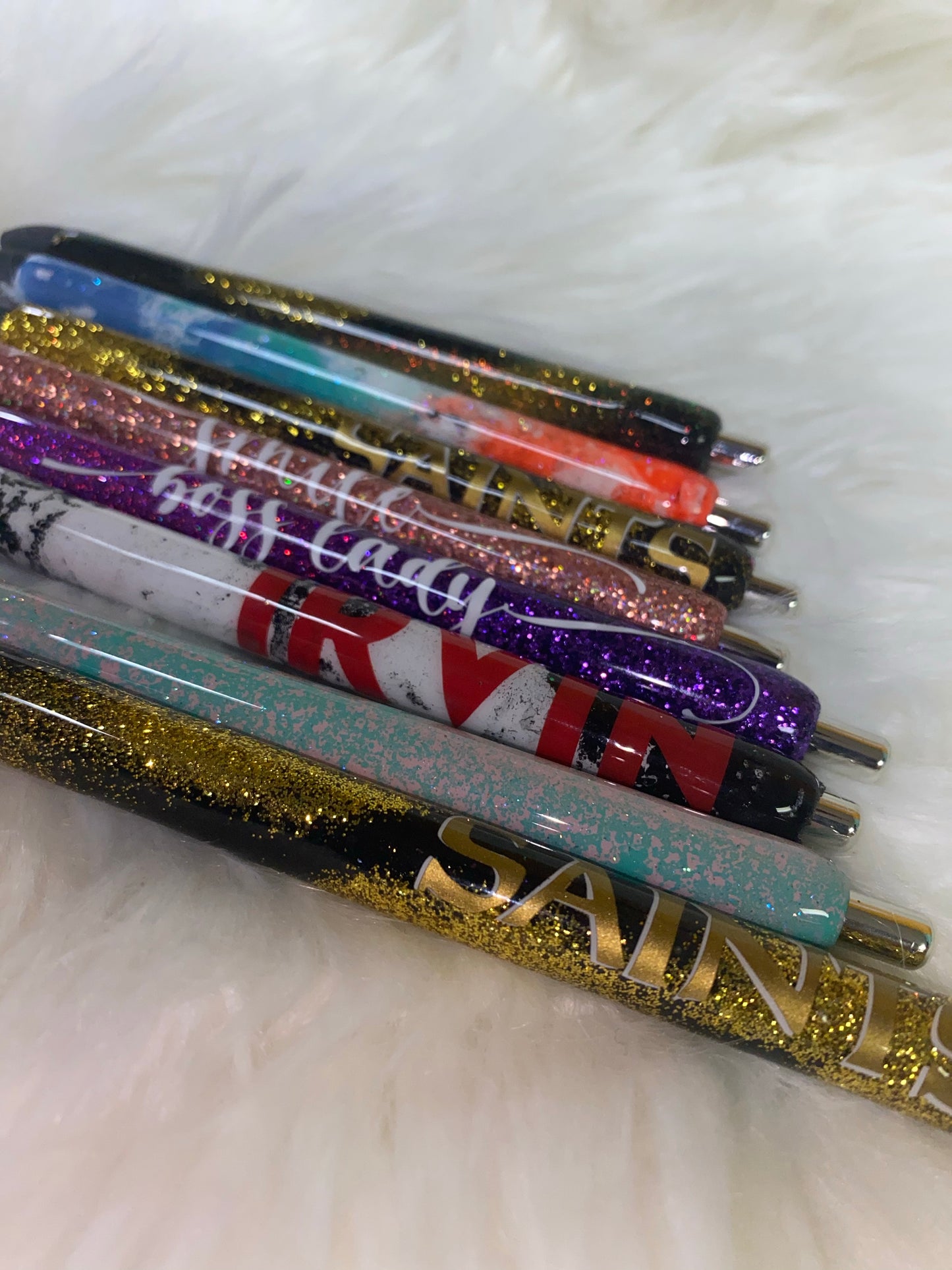 Personalized Glitter Pens (Black ink)